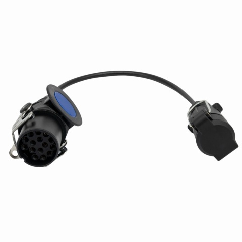 Adapter prosty 15/7-24V/12V -02 (wtyczka 15 + gniazdo do przedłużacza + 0,6mb przewodu 7 żyłowego)