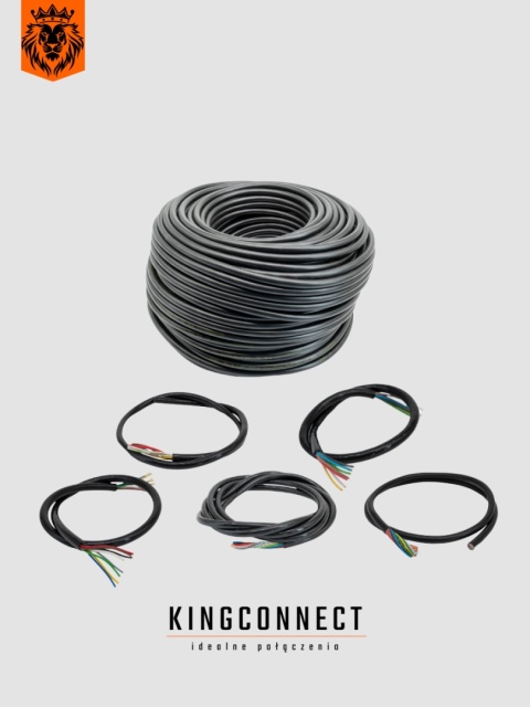 Przewód elektryczny YLY-s 15 żyłowy 12 × 1,5 + 3 × 2,5 mm - 10mb